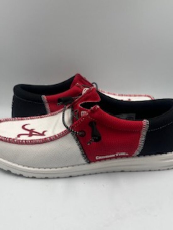 NEW Hey Dude Mens 9 Alabama Crimson Tide Wally‎ Shoes Slip on Sneakers NWT main image 10